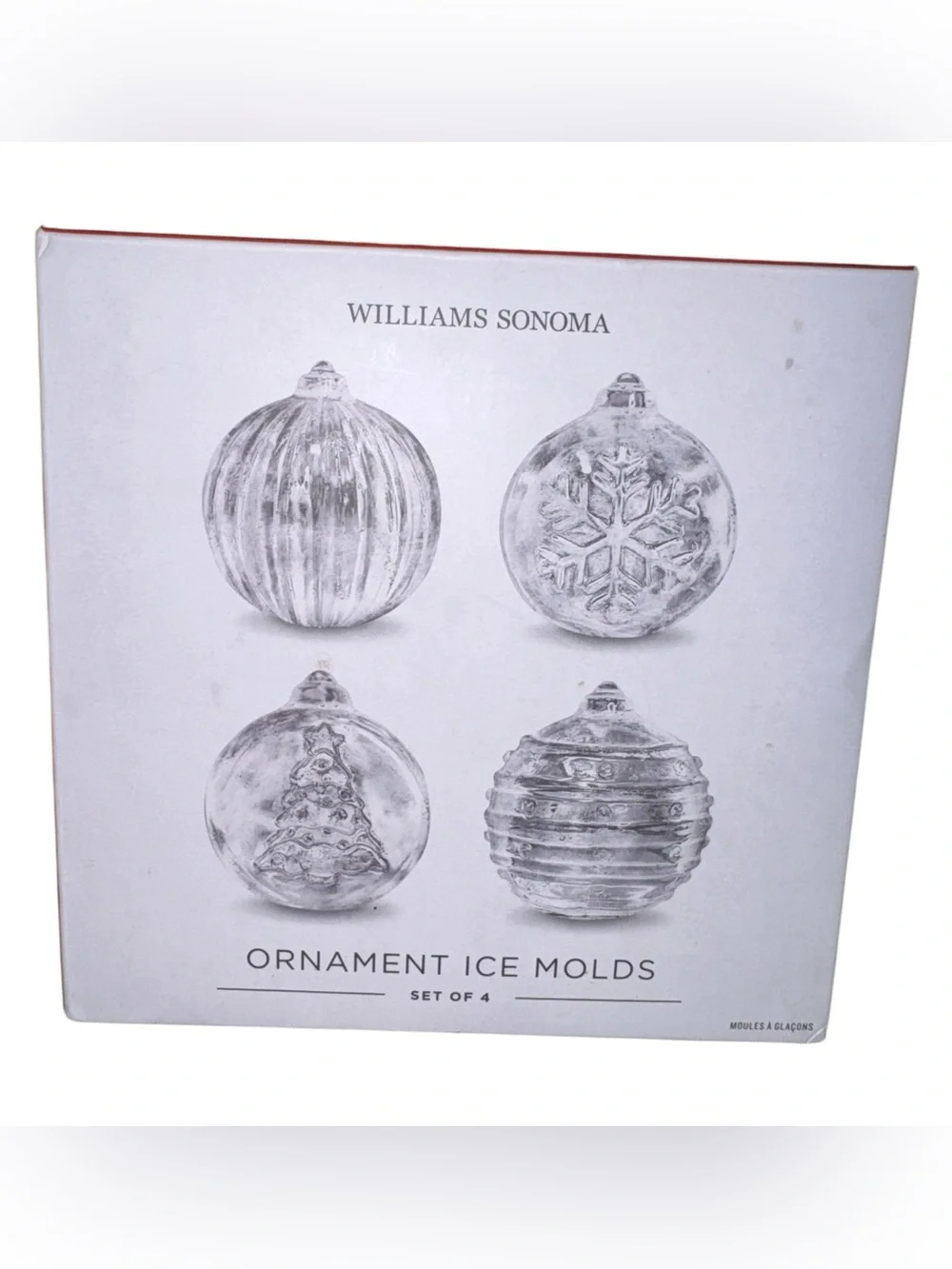 Williams Sonoma Ornament Ice Molds (Set of 4)
